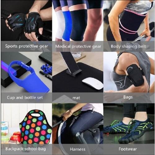 4 yards Knitted fabric composite neoprene waterproof and odorless color neoprene neoprene diving cloth backpack belt cloth