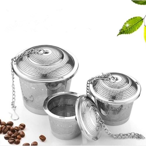 Tea Ball Infuser Cooking Infuser Fine Mesh Tea Infuser Kitchen Stainless Steel with Extended Chain Hook to Brew Loose Leaf Tea