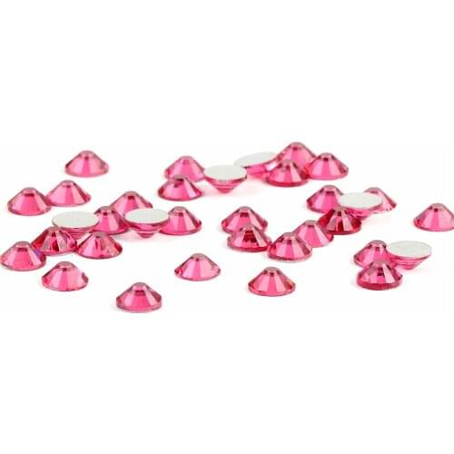 Ss3 -ss30 Flat Back Best Crystal Rose ( 3d Nail Art decorations ) Non Hot Fix Glue on rhinestones for nails diy