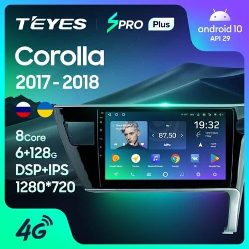 TEYES SPRO Plus For Toyota Corolla 11 2017 2018 Right hand driver Car Radio Multimedia Video Player Navigation No 2din 2 din DVD