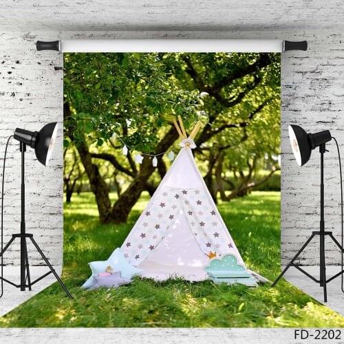 Spring Garden Baby Tent Birthday Baby Shower Chlidren Vinyl Cloth Photo Backgrounds Photography Backdrops Photocall Photo Studio