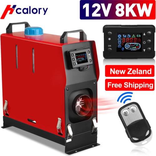 Hcalory Diesel Single Hole LCD Monitor Parking Warmer For Car Truck Bus Boat RV Air Heater All in One Unit 1-8KW 12V Car Heating