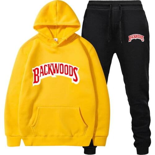 Four Seasons Hoodie Suit Mens Fashion Wool Red Hoodie Black Brand Pants Casual Jogging Suit Sportswear Sweatshirt Woman Pullove