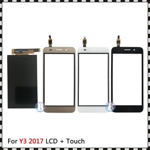 New High Quality 5.0'' For Huawei Y3 2017 CRO-L22 CRO-L02 CRO-L03 CRO-L23 CRO-U00 Lcd Display With Touch Screen Digitizer Sensor