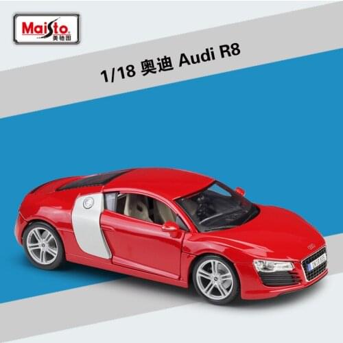 1:18 Maisto Audi R8 GT Alloy Model Car Static Metal Model Vehicles