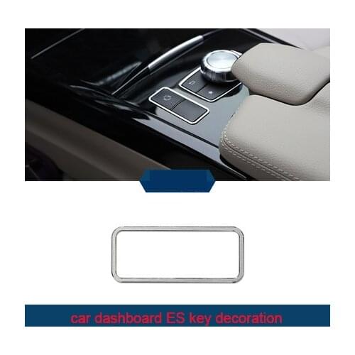 For Benz E class 2008-2015 ABS car dashboard ES key decoration cover chrome molding trim 1pc