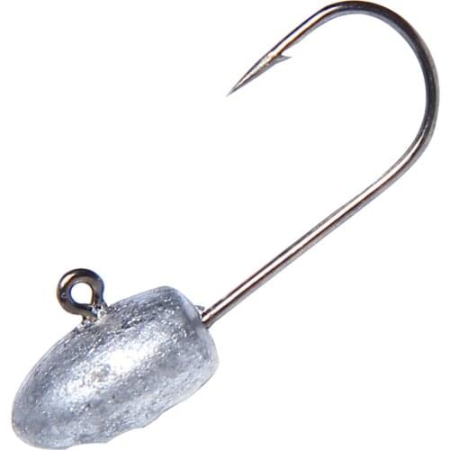 10PCS/Lot Exposed Lead Jig Head 3g Barbed Hook Soft Lure Jigging Hook Fishing Hooks Fishing Tackle