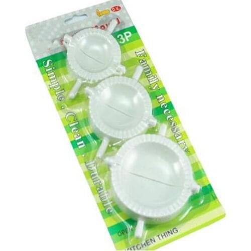3pcs Plastic Dumpling Molds Pastry Maker Dough Press Mold Ravioli Baking Molds Hand Mould Kitchen Creative DIY Tools