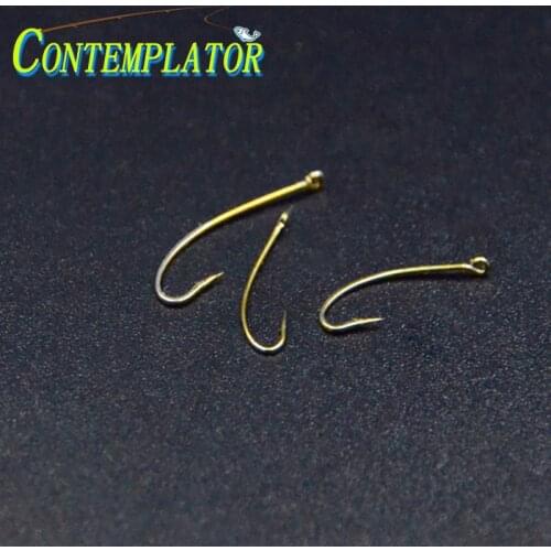 30pcs 3optional Sizes 3X Lengthened Curved Nymph&Dry Fly Fishing Hook Bared 12# 14# 16# Straight Eye Multi-use Stimulator Hooks