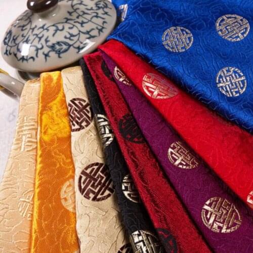 500cm*75cm Small birthday group brocade jacquard synthetic silk fabric furniture cushion fabric exercise clothes suit diy