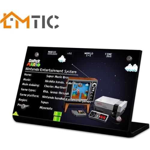 Acrylic display stand brand Suitable for 71374 model NES red and white machine brick toy for childrens toys(no blocks)