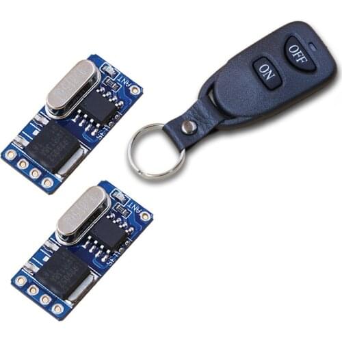New DC3.5V 4.5V 5V 6V 7V 9V 12V Wireless Remote Control Switch with Manual Button 2 Receiver +1Transmitter High Quality 315/433