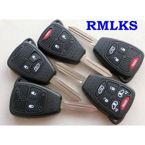 RMLKS Remote Car Key Shell Cover FOB For CHRYSLER Town Country Grand Caravan Sebring For Dodge For Jeep With Pad Y160 Blade