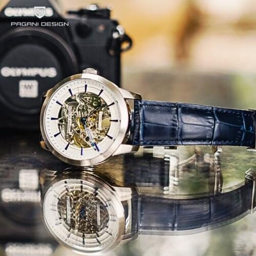 PAGANI DESIGN Mechanical Watches Mens Top Brand Luxury Automatic Watch Men Waterproof Skeleton Wristwatch Mens Relogio Masculino