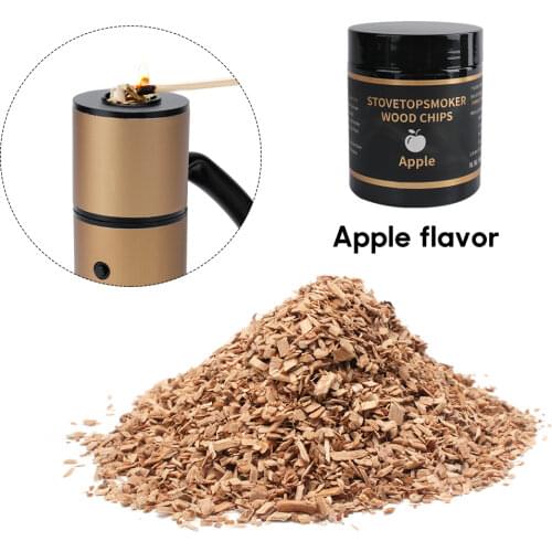 BBQ Wood Chips for Smoking Cooking Apple Cherry Walnut Sawdust 80g Wood Chips for Smoking Gun Cold Smoker Generator Barbecue