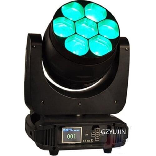 Dj lights moving heads 7x40w 4in1 rgbw bee eye zoom mini moving head for stage party show
