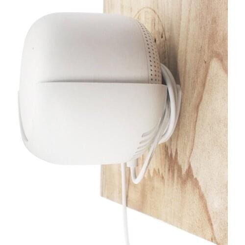 For -Google Nest Wifi White Wall Mount Bracket with Cable Winder Safety 1XCB