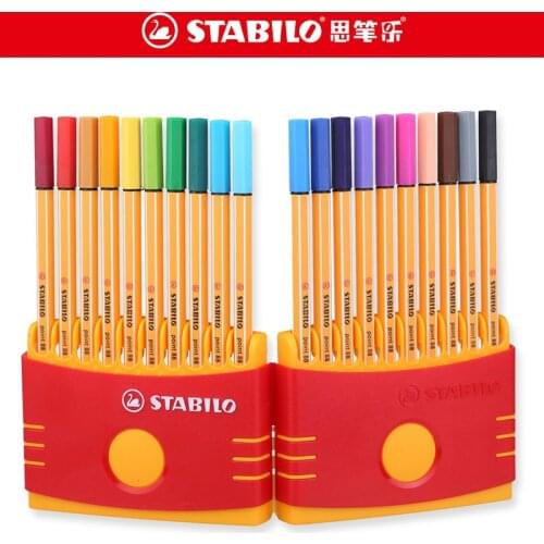 STABILO Point 88 Fineliner Fiber Pen Art Marker 0.4mm Felt Tip Pen Fine Sketch Scriptliner Needle Technical Pen Gel Pen Marker