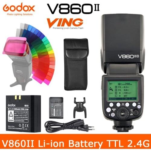 Godox V860II V860IIC V860IIN V860IIS V860IIF V860IIO TTL HSS Li-ion Battery Speedlite Flash for Canon Nikon Sony Fuji Olympus