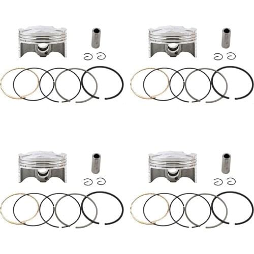4 Sets Motorcycle Piston & Rings Kit STD~ +100 67mm 67.25mm 67.5mm 68mm For Yamaha YZF-R6 YZF R6 2008-2017 13S-11631-00-00