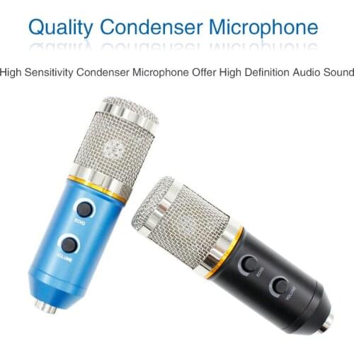 MK F200FL Condenser Microphone Studio Vocal Recording Microfono Profesionales Wired Stand USB Mic For PC Laptop Recording