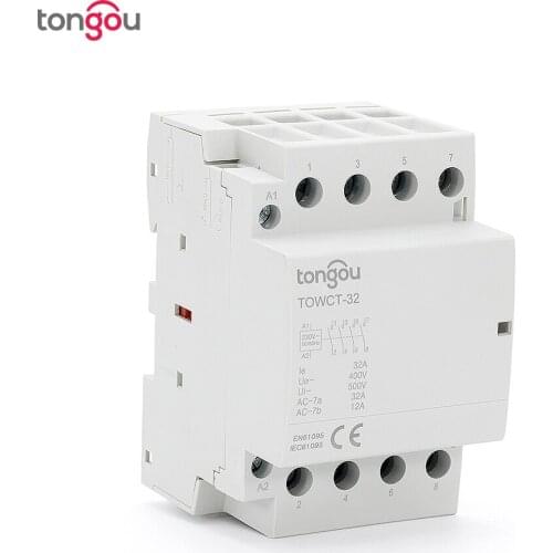 4P 32A 4NO Din Rail Household AC Modular contactor for Household Home Hotel Resturant 400V