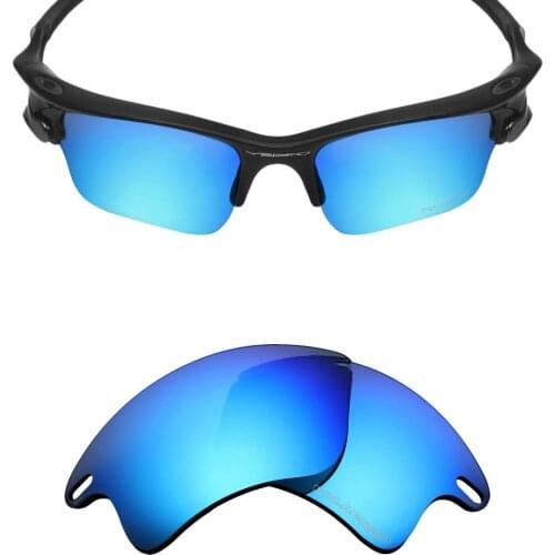 Mryok+ POLARIZED Resist SeaWater Replacement Lenses for Oakley Fast Jacket XL Sunglasses Ice Blue
