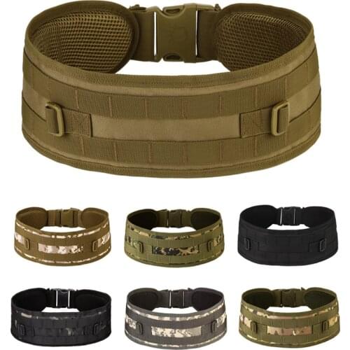 MOLLE Adjustable Belt Buckle Tactical Bag Waistband,Outdoor Climbing Hunting Girdle,600D Accessory Bag Waterproof Camo Belt