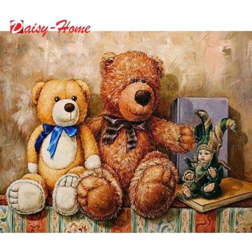 5D Diamond Painting Kit Paint Cartoon Love Teddy bear Flower Doll Full Square&Round embroidery mosaic Cross stitch Home Decor