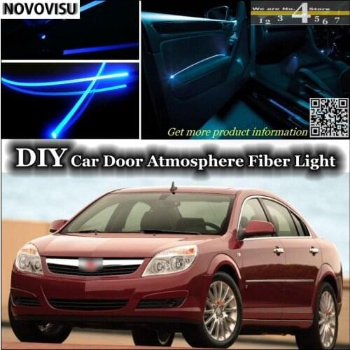 NOVOVISU For Saturn Aura interior Ambient Light Tuning Atmosphere Fiber Optic Lights Inside Door Panel illumination Not EL light