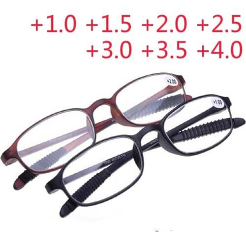 2017 Fashion Unisex Acetate Eyeglasses Frame Oval Full-rim Tr90 Resin Lens Reading Glasses +1.0 +1.5 +2.0 +2.5 +3.0 +3.5 +4.0