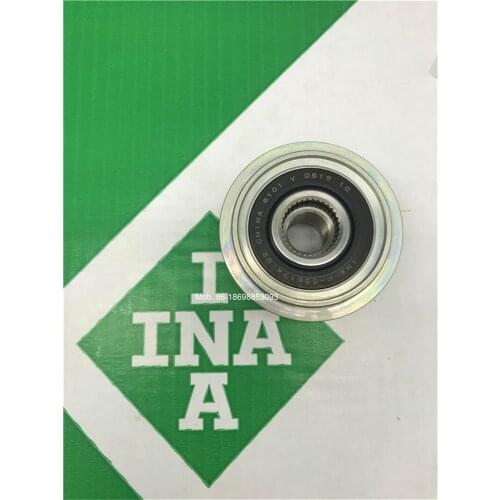 Original INA Pulley F556174 535012810 5350128000 for Ford Transit Alternator Clutch Pulley 7PK OAP for Toyota Hiace