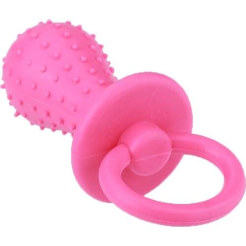 1PC Hot Pet Rubber Pacifier Dog Rubber Soother Pet Dog Cat Puppy Elasticity Teeth Dog Chew Toys Interactive Toy Pets Accessories