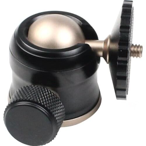 Feichao 1/4" Mount Mini Ball Head w Lock Camera Tripod Ballhead Video Stand 360 Panoramic Swivel for Nikon/Canon DSLR Accessory