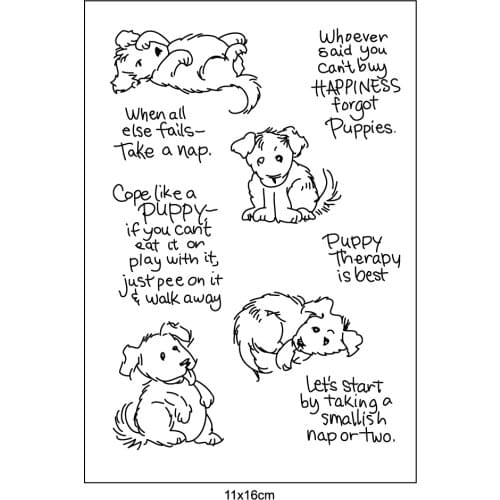 Dog stamp Clear Stamp for Scrapbooking Transparent Silicone Rubber DIY Photo Album Decor A45