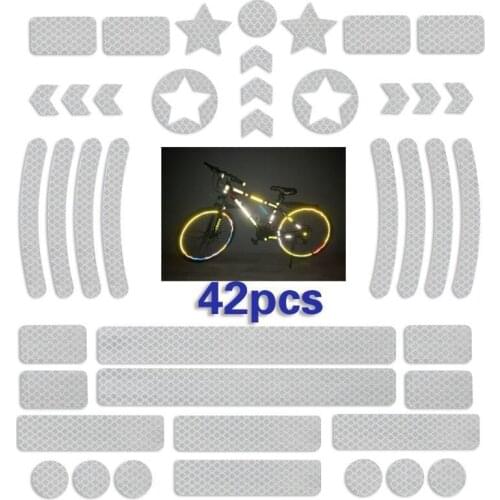Bicycle Reflective Tape Anima Bike 3D Bike Body Reflective Safety MTB Scooter Helmet Stickers Warning Bicycle Accessories