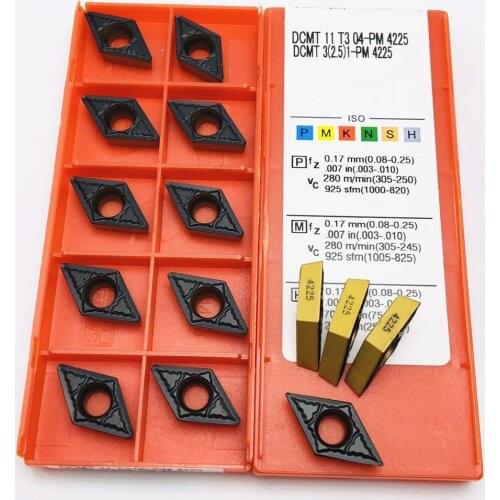 Carbide insert DCMT11T304 PM 4225 internal turning tool dcmt11t304 pm4225 lathe tool milling tool boring tool