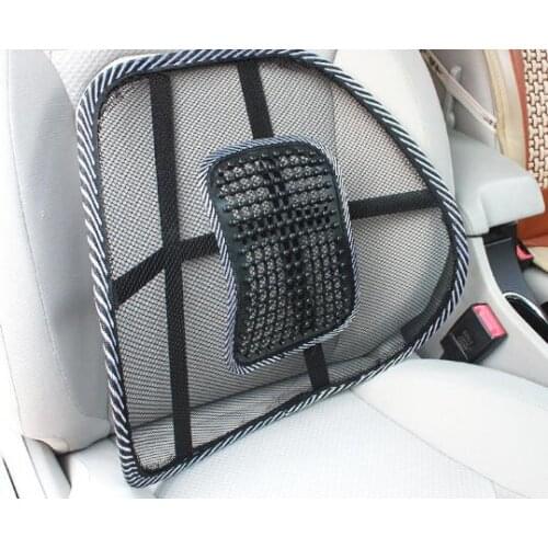 Universal Mesh Chair Relief Back Pain Support Car Cushion Office Seat Chair Black Lumbar Cushion Auto Seat Pad Supports