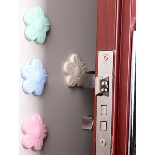 Thickened Door Stop Mute Cute Flower-shaped Door Crash Pad Fender Wall Fender Wall Protection Pad Crash Pad