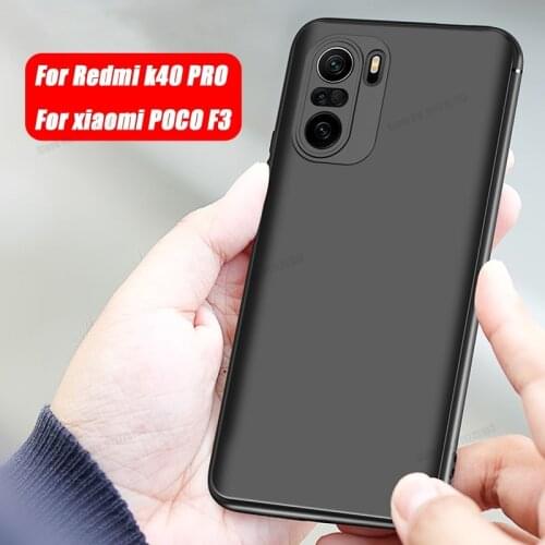 Camera Lens Protective Phone Case For xiaomi POCO F3 Solid Color Business Matte Back Cover For Redmi K40 K30 Pro K30S K30i Case