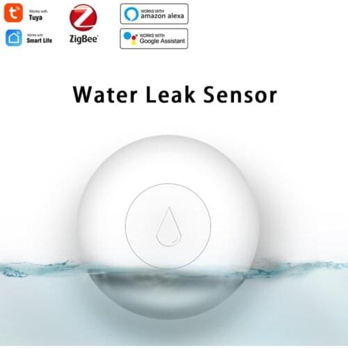 ZigBee Water Alarm Tuya Sensor Smart Home Wifi Water Sensor Security Alarm Smart Life Remote Monitoring With Alexa Google Home