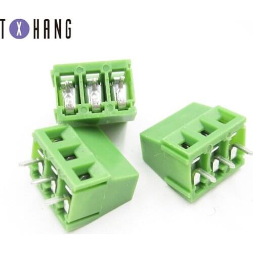 10pcs KF128 3.81mm PCB Screw Termina Block KF128-3.81 3P Splice Terminals Connector Can be stitched