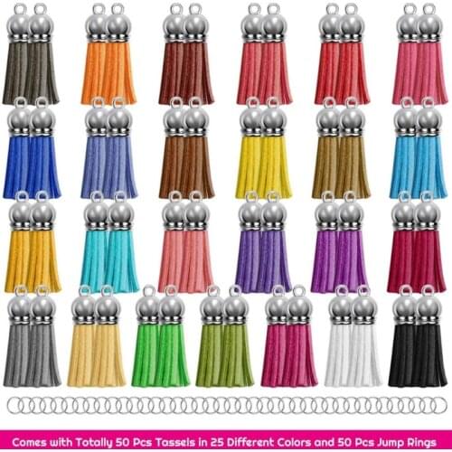 38 mm Korean Velvet Tassel Pendants Jewelry Fiber Fringe Faux Suede Tassel for Keychain Straps DIY Accessories