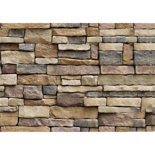 3D Stereoscopic Faux Stone Brick Wall Wallpaper For Walls 3 D Living Room TV Background Vinyl Wallpaper Papier Peint Mural 3D