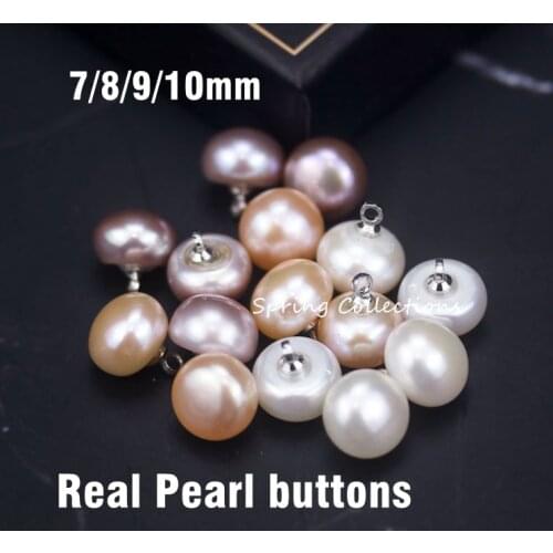 5pcs/lot 7/8/9/10mm pearl buttons sweaters jeans button for Shirt, sweater cardigan, cheongsam, skirt