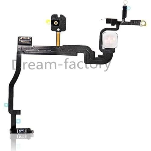 50PCS Power On Off Side Button Flex Cable With Flash Light for iPhone 11 Pro Max