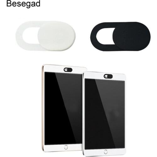 Besegad 3pcs Ultra Thin Plastic Webcam Cover Web Cam Camera Slider Protector for iPhone iPad MacBook Pro Laptops Tablets Phone