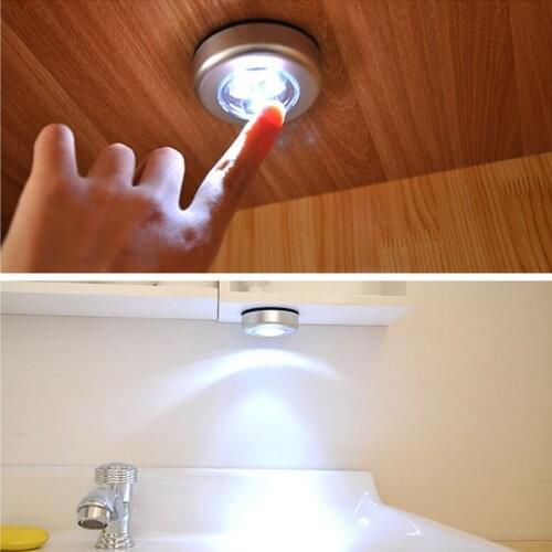 2pcs Wireless Luminaire Night Light Powered Touch Control Led Lamp Ceiling Light Led Energy Saving Car Wall Lamp