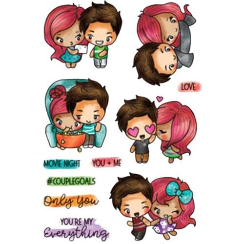 Couplegoals Male Girlfriend Clear Stamp DIY Stencil For Scrapbooking Handcraft Embossing Template Paper Cards Crafts Fun New