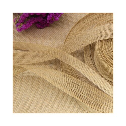 5M Length Natural Vintage Jute Burlap Ribbon DIY Weddings Belt Strap Floristry Wedding Party Decor Craft wedding decoration